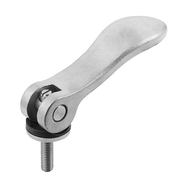 Adjustable Cam Levers with external thread, all stainless steel, inch